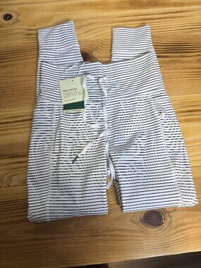 *NWT* Halara High Waisted Drawstring Striped Yoga Leggings w/ Pockets, Size S